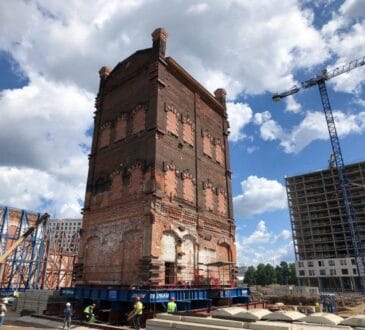 Транспортировка зданий целиком. Новости строительства. Транспортування споруд цілком. Новини будівництва