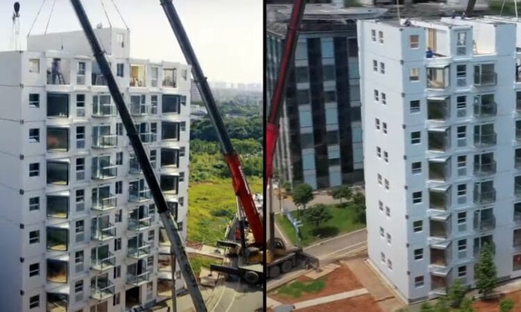 Строительство небоскреба. Будівництво хмарочосу