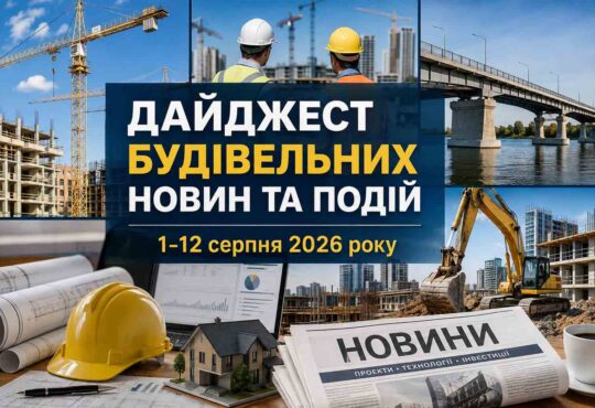 Будівельний фронт та глобальні тренди. Серпень 2026р.