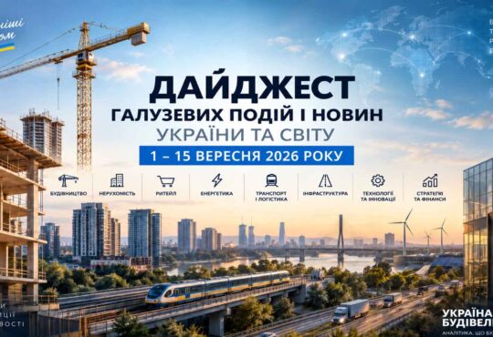 Дайджест галузевих новин України та Світу. Головне за період 1–15 вересня 2026 року 41